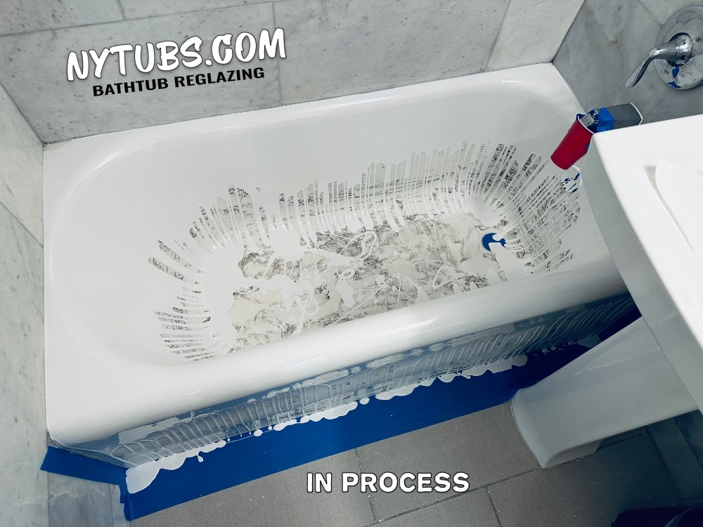 Bathtub Repair With Liquid Acrylic in Queens